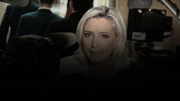 Marine Le Pen lors d'un déplacement en 2024