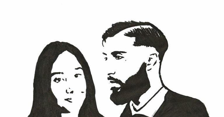 Dessin de Shaïna Hansye (à gauche) et Yasin Hansye, son frère (à droite) © LE FACTUEL / LF-DB