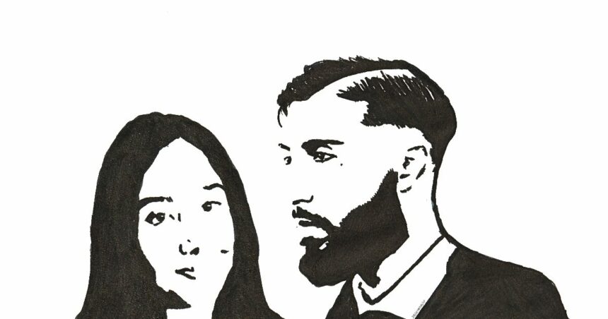 Dessin de Shaïna Hansye (à gauche) et Yasin Hansye, son frère (à droite) © LE FACTUEL / LF-DB