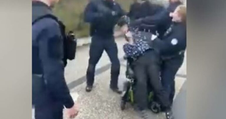 Capture d'écran d'une vidéo publiée ce mardi 11 mars sur « X » montrant la scène © DR