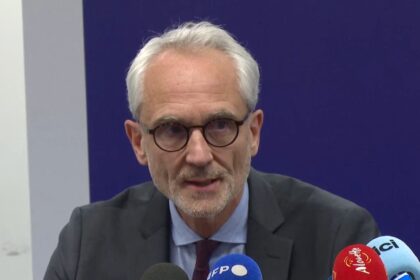 Antoine Leroy, Procureur de Nantes, lors de la conférence de presse du 25 avril 2025 © DR