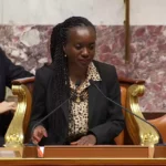 Nadège Abomangoli est devenue la première femme noire de l'histoire du pays à tenir le perchoir à l'Assemblée nationale. Photo DR/Assemblée nationale