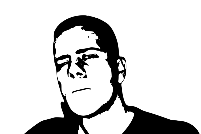 Dessin de Nordahl Lelandais, qui a comparu ce vendredi 11 juillet 2025 devant le tribunal correctionnel de Colmar. Il est poursuivi pour des faits de violences conjugales © Déchiffreur / Service Justice