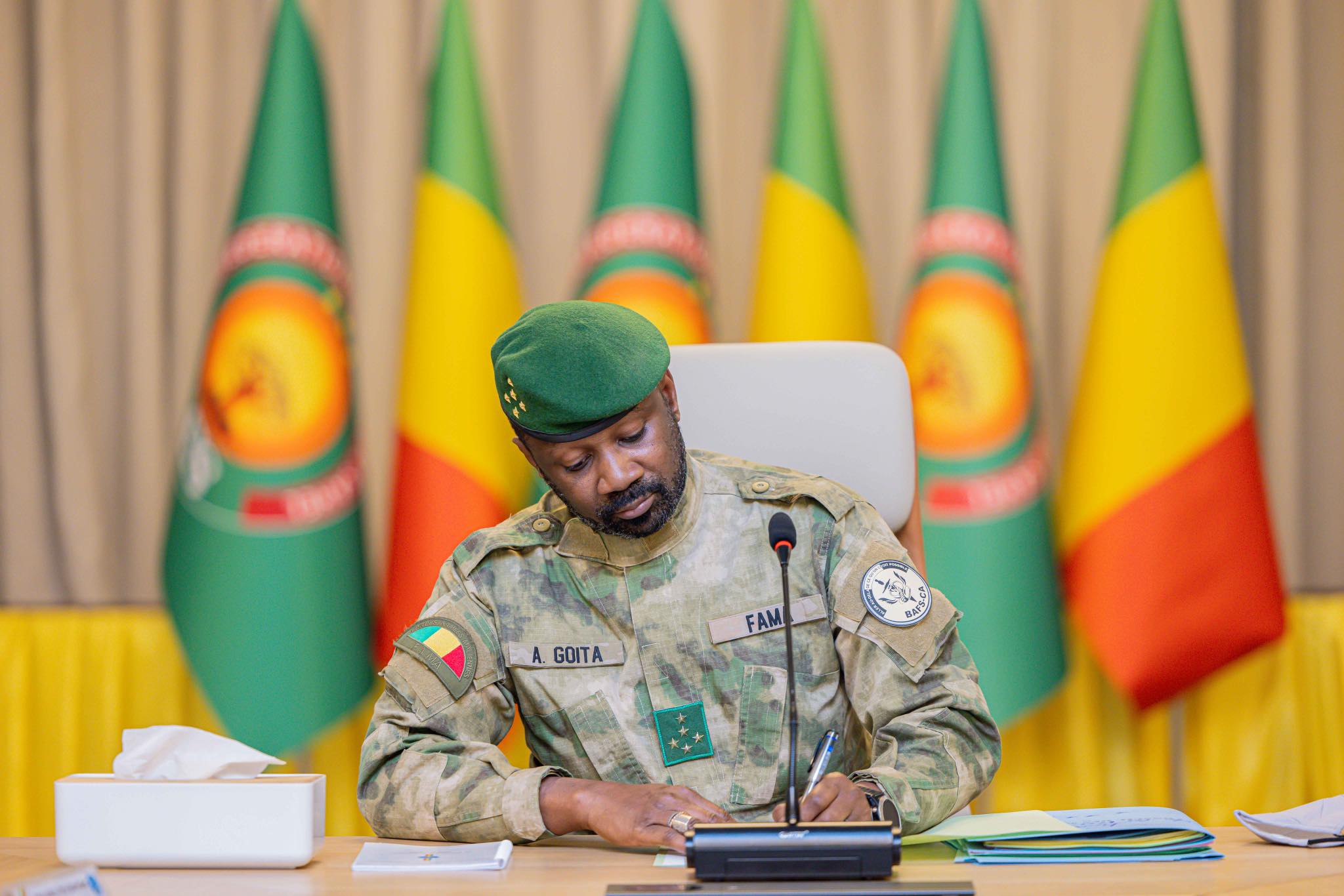 Le chef de la junte malienne, le colonel Assimi Goïta © PRÉSIDENCE DU MALI