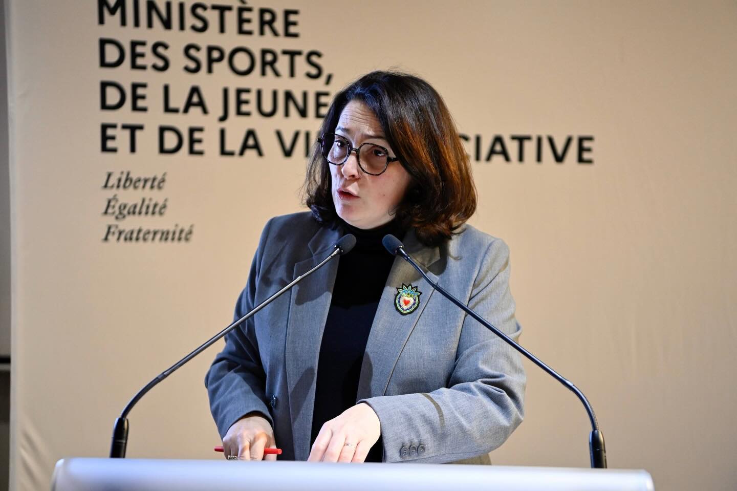 Marina Ferrari, Ministre des Sports, de la Jeunesse et de la Vie associative. &copy; Photo Marina Ferrari / Presse Cab - FB
