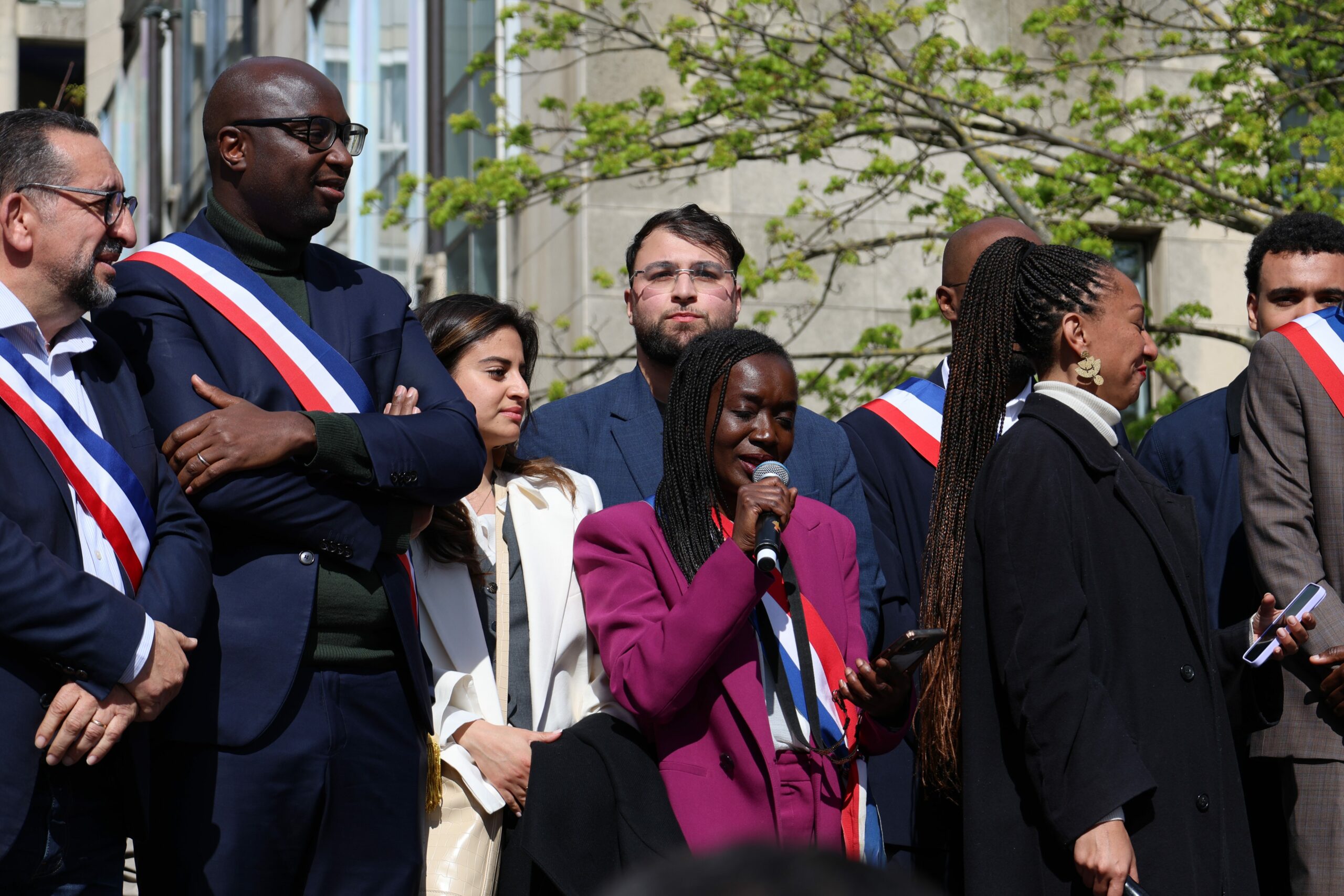 À Saint-Denis, plusieurs milliers de personnes rassemblées contre le racisme autour du maire Bally Bagayoko 14