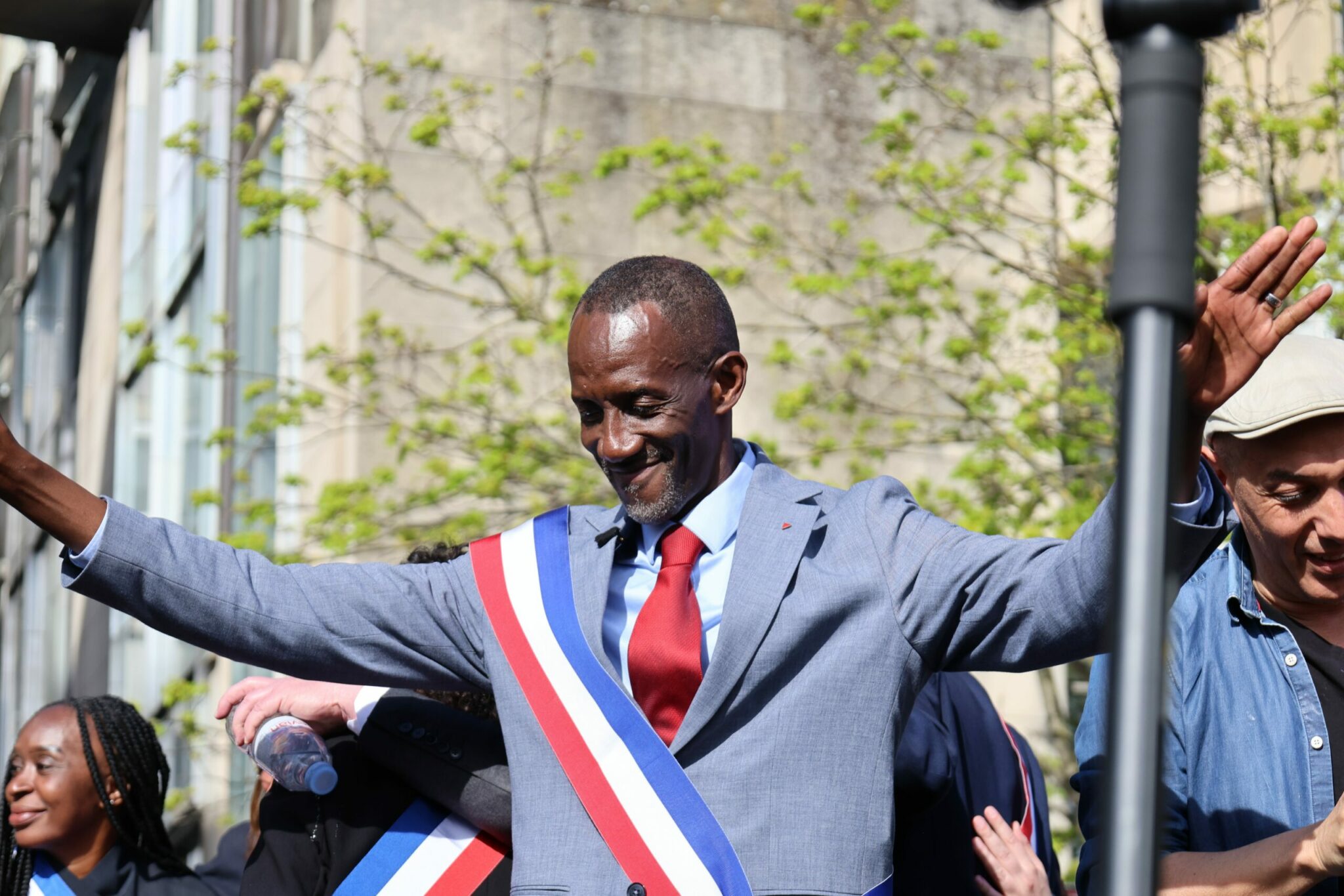 Bally Bagayoko, le 4 avril 2026 à Saint-Denis, lors du rassemblement contre le racisme © DECHIFFREUR/ DB