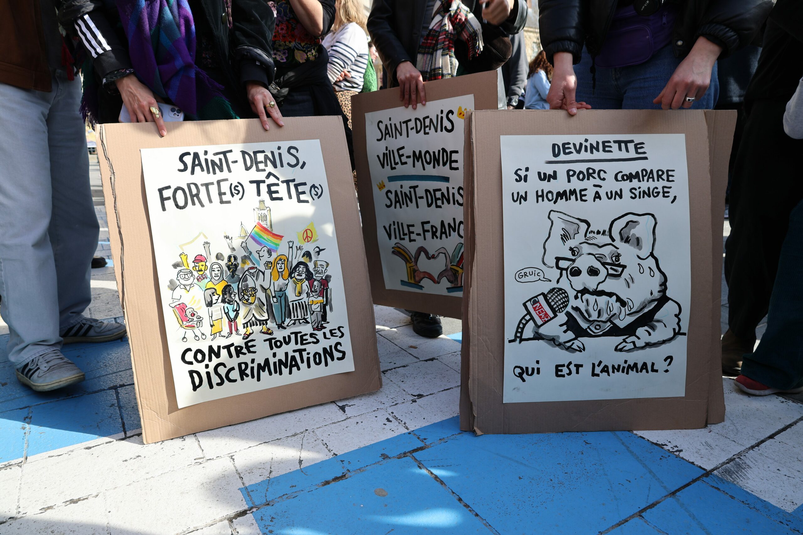 À Saint-Denis, plusieurs milliers de personnes rassemblées contre le racisme autour du maire Bally Bagayoko 4