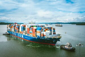 Porte-conteneurs du groupe français CMA CGM (illustration) © VICTOR PUENTE / PXL