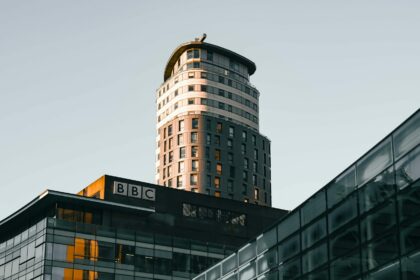 Les locaux de la British Broadcasting Corporation (BBC) à à Salford Quays © Nathan J Hilton