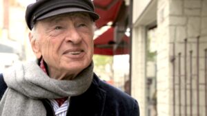 Edgar Morin sur le tournage de Edgar Morin, Chronique d'un regard. © WIKIMEDIA / CC BY-SA 4.0
